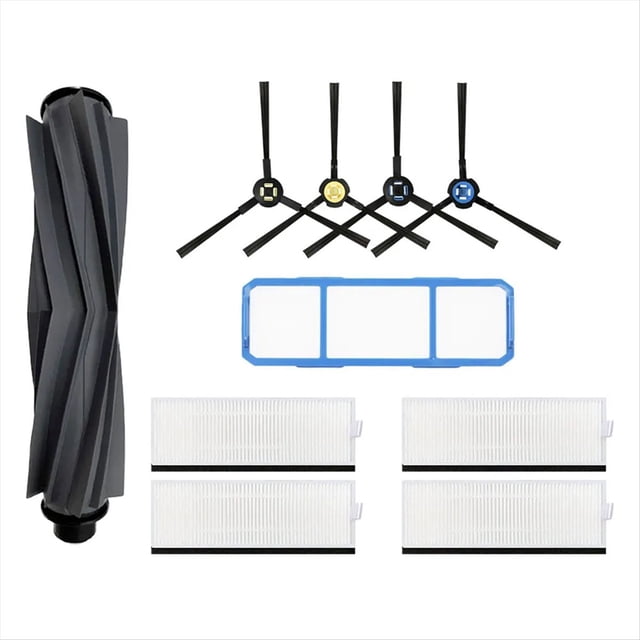 Para SSRA1 Aspiradora Robótica Rodillo Cepillo de Silicona Cepillo Lateral Filtro HEPA Repuestos Accesorios