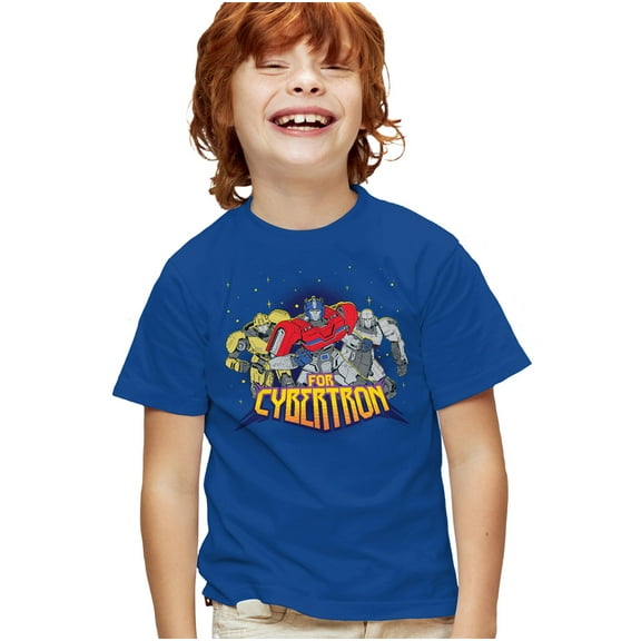 TRANSFORMERS ONE For Cybertron Group Kids T Shirt for Youth Boys and Girls, Royal, Medium