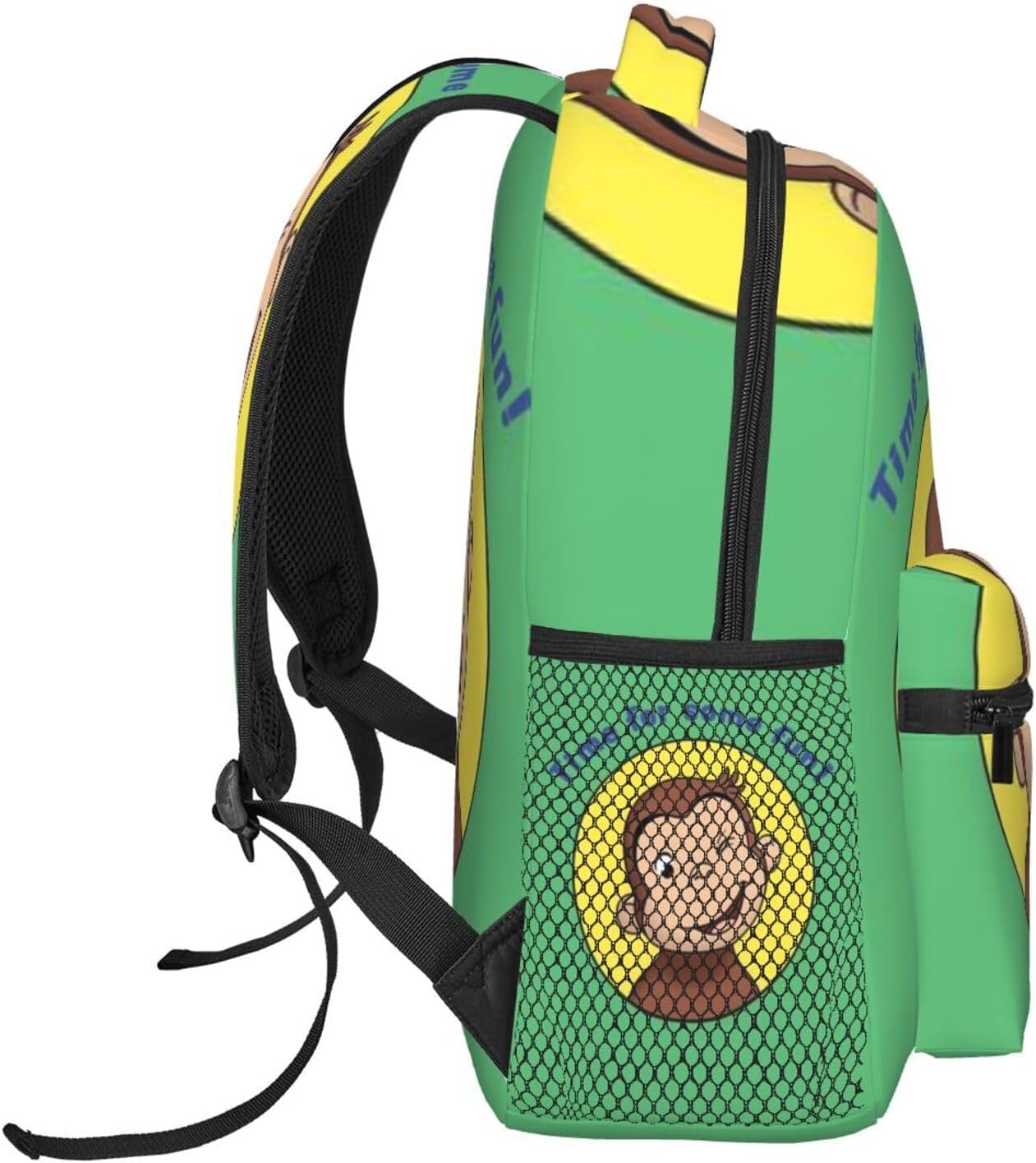 Mochila Curious George para Escuela, Bolsos para PC de Estudiantes, Gran Capacidad Multifuncional para Viajes Unisex 3