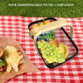 thumbnail image 3 of Black Mesh Storage Basket with Wooden Handle,Multi-Functional Picking Baskets,Garden Harvest Basket,Kitchen Metal Mesh Gathering Basket, for Vegetables Fruit Egg, 3 of 7