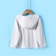 thumbnail image 3 of Penkiiy Kids UPF50 + Camisa de sol para niñas Fit Sun Protection Clothing Athletic Hoodie with thumbholes 10 Años Gris, 3 of 4