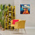 thumbnail image 4 of Stupell Industries Rustic Lodge Cowboy Chicken with Stars Canvas Art, 24 x 24, by Ivan Guaderrama, 4 of 8