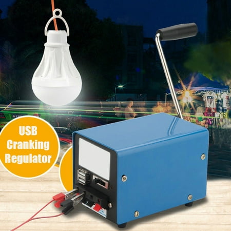 Portable Outdoor Manual Hand Crank Emergency Universial USB Charger Generator SOS Camping Outdoor Emergency Survival For Cellphone Tablet MP3 GPS