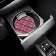 thumbnail image 3 of RYLABLUE Ensemble de 6 sous-Verres de Voiture à Motif Géométrique Style Rétro pour Boissons, sous-Verres en Céramique Absorbants avec Base en Liège pour Décoration de Table Basse de Cuisine Maison, 3 of 5