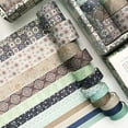 thumbnail image 3 of CCOCC 12 Pcs Washi Tape,Washi Tape Colored Tape,Creative Patterns Convenient Crafting Floral Tape,Style8, 3 of 3