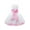 Pink, variant on iiniim Kids Girls Sleeveless Flower Petals Tulle Dress Formal Elegant Wedding Party Size 2-14
