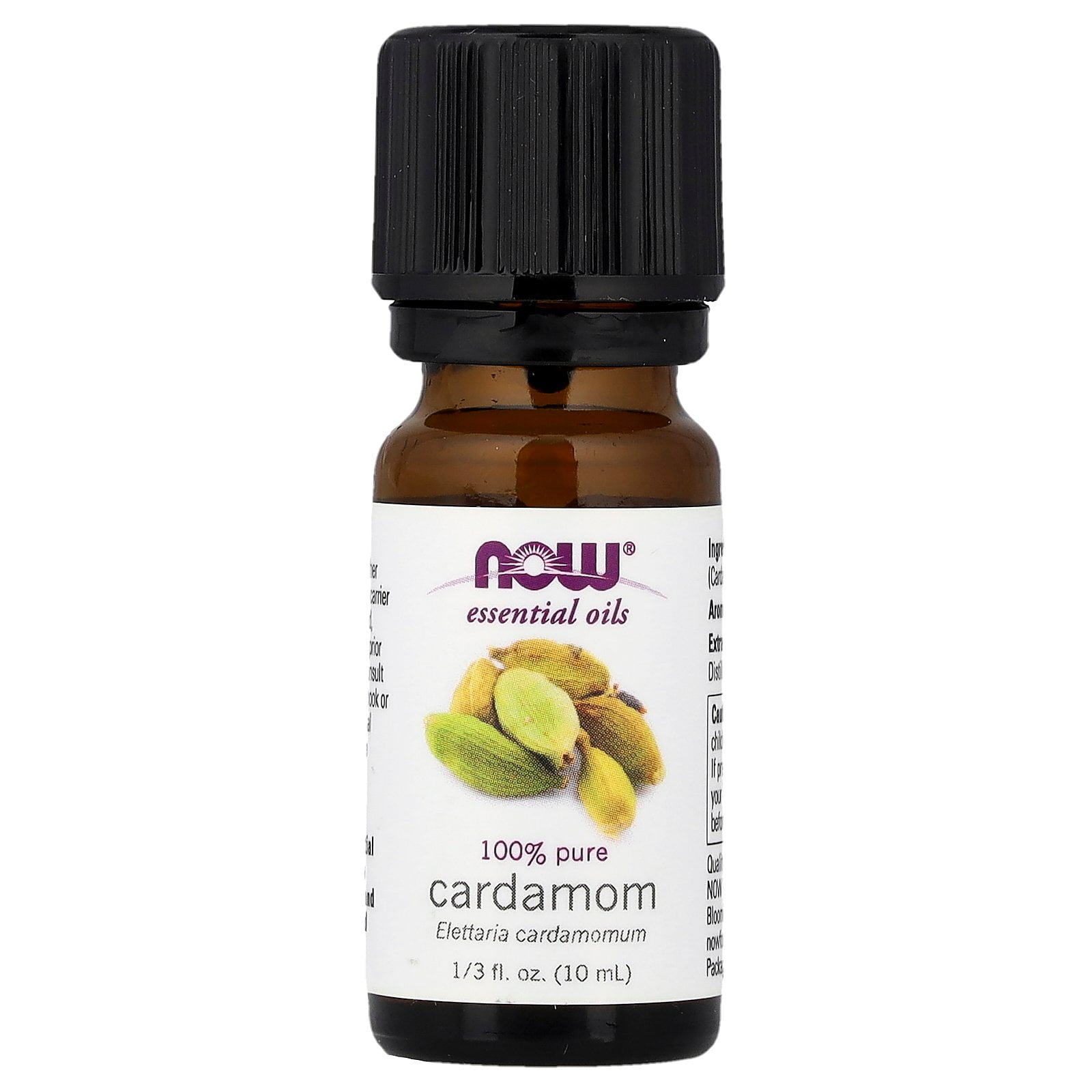 NOW Foods Essential Oils  100% Pure Cardamom  1/3 fl oz (10 ml)