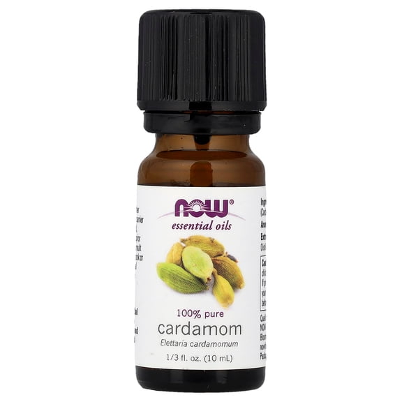 NOW Foods Essential Oils, 100% Pure Cardamom, 1/3 fl oz (10 ml)