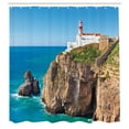 thumbnail image 3 of Ambesonne Colorful Shower Curtain, Cliff Rocks Sunny Day, 69"Wx70"L, Multicolor, 3 of 5