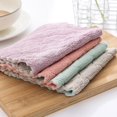 thumbnail image 1 of 10Pcs Absorbent Microfiber Kitchen Dish Cloth Tableware Cleaning Towel Rags, 1 of 8