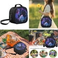 thumbnail image 6 of Uorisanigo 4Pcs Kids Backpack Set Purple Galaxy Horse School Backpack and Lunch Bag Set with Pencil Case and Water Bottle Carrier Bag Bookbag Children's Backpacks for Middle School, 6 of 7