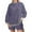 Purple, variant on XFLWAM Women's Oversized Lounge Sets 2 Piece Outfits Long Sleeve Shorts Set Striped Matching Casual Set Long Sleeve Lounge Sets