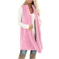 thumbnail image 4 of Long Vest For Women Sevevn Womens Fuzzy Fleece Vest Warm Sleeveless Sherpa Jacket Winter Oversized Outerwear with Pockets, 4 of 7