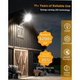 200W LED Barn Light with Dusk to Dawn,30000LM Outdoor Yard Daylight ...