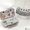 thumbnail image 2 of Large Weekly Pill Organizer, Travel Medicine Case With Adjustable Compartments, Waterproof Portable Pillbox For Vitamins, Daily Medication Storage, Multi-Use Storage Box, 2 of 7