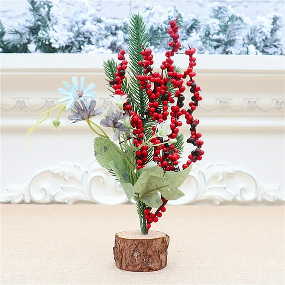 Simulation Cedar Small Christmas Tree/Mini Pine Needle/XMAS Dress Up Supplies PVC And PET Material Mini Christmas Ornament Tree