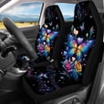 thumbnail image 3 of Pzuqiu Butterfly Musical Note Car Seat Covers 3 PCS Car Seat Covers Full Set Lightweight Easy to Install Suitable for Truck Sedans, 3 of 10