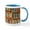 White/Blue Inside, variant on CafePress - Bookshelf Books Library Bookworm Reading Mugs - 11 oz Ceramic Mug - Novelty Coffee Tea Cup