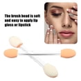 thumbnail image 3 of Unique Bargains 25PCS Dual Sides Eye Shadow Brushes Sponge Applicators Makeup Eyeshadow Brushes Clear with Container, 3 of 7