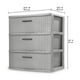 thumbnail image 2 of Cajonera Sterilite con 3 Cajones Grandes Diseño Tejida Gris, 2 of 4