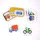thumbnail image 3 of Rompecabezas cognitivo para niños y bebés juego de cartas cognitivas con Tmvgtek caja de hierro vehículo frutas vida Animal, 3 of 5