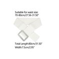 thumbnail image 3 of INSPIRE CHIC Women's Thick Waist Belt Elastic Rhinestone Buckle Wide Belt 70-80cm/27.56-31.50" White, 3 of 4