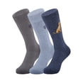 thumbnail image 3 of Chaps Embroidery Crews 3-Pack Men's Sock Size 10-13, 3 of 5