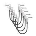 thumbnail image 1 of Cable de conexión de guitarra de 6 pulgadas, 1/5 Uds., Cables de conexión de Pedal de guitarra de ángulo recto TS de 1/4 pulgadas, 1 of 9