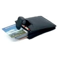 thumbnail image 3 of Black Genuine Leather Men's 20 Card Holder Front Pocket Wallet New, 3 of 8
