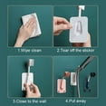 thumbnail image 4 of Shower Head Holder, No Drill Shower Bracket with Adhesive Base, ABS Wall Mount for Rain Shower Head, 360 Rotation & Strong Grip for Easy Installation, Perfect for Bathroom, Kids Shower, and FAJHHA, 4 of 7