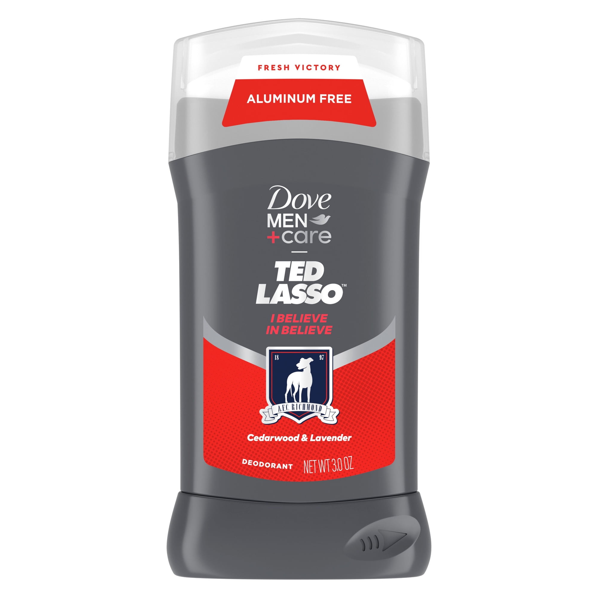 Dove Men+Care Ted Lasso Limited Edition Deodorant Stick For 72H Protection I Believe In Believe Neutralizes Odor And Sweat, 3.0 oz