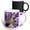 Multicolor, variant on 3drose, Artistically Painted Purple Iris Flower with Happy Birthday Greeting, 11oz Two-tone Red Mug