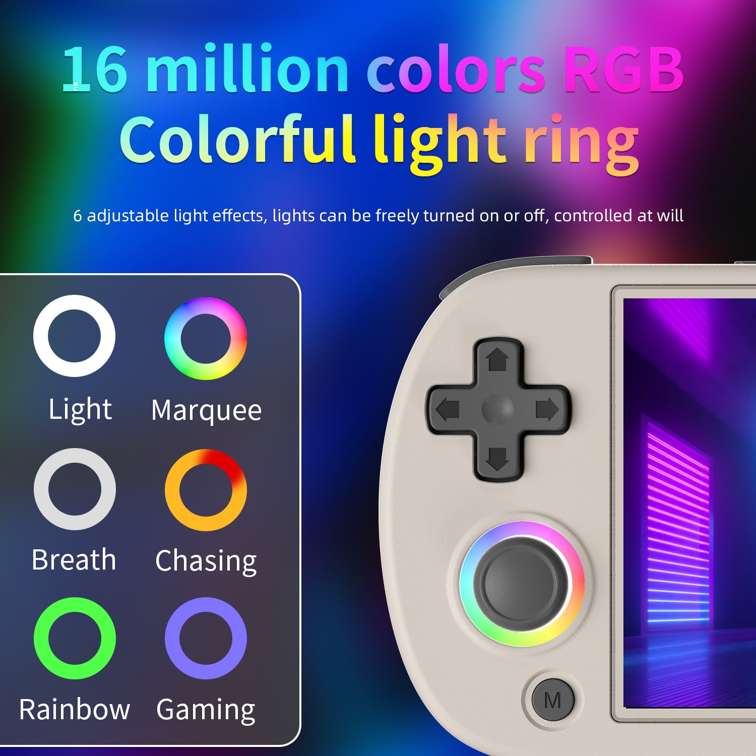 RG40XX H Handheld Game Consoles,4 inch IPS,Linux 64,WiFi Bluetooth HD and TV Output Gray
