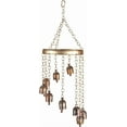thumbnail image 4 of Vivanta Rustic Wind Chimes for Outside – 18" Handmade Metal Hanging Bells – Garden Decor for Outside Yard Porch Patio – Outdoor Wind Chimes Bronze Finish – Boho Yard Decorations, 4 of 8