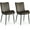 brown, variant on Clipop Kitchen Velvet Upholstered Dining Chairs Set of 2, High Back,Brown