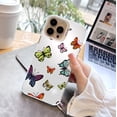 thumbnail image 1 of ¡Protege tu iPhone con una divertida y elegante funda plateada mate de doble capa con dibujos animados!, 1 of 3