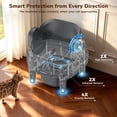 thumbnail image 6 of PalNests Automatic Cat Litter Box Self-Cleaning with Safety Protection, Liners, Front Entry Step Included, Dark Gray, 6 of 10
