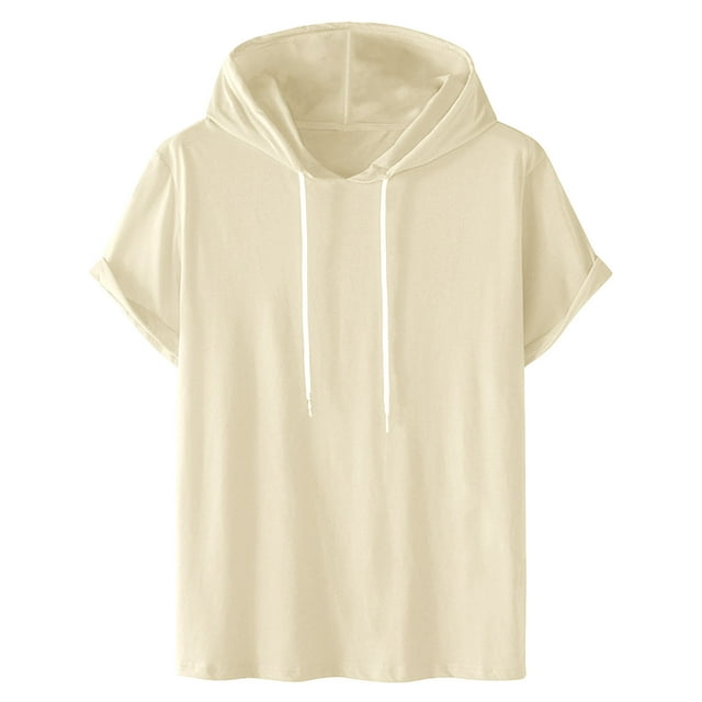 Jgppe Men's Hooded Tank Tops Drawstring Solid Color Casual Sleeveless Muscle Shirts Workout Summer Tank Shirts