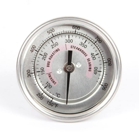 SHIQI-BBQ Thermometer Gauge for Kamado Joe Stainless Steel Large Surface 150°F-900°F Waterproof Grill Temp Gauge Cooking Thermometer