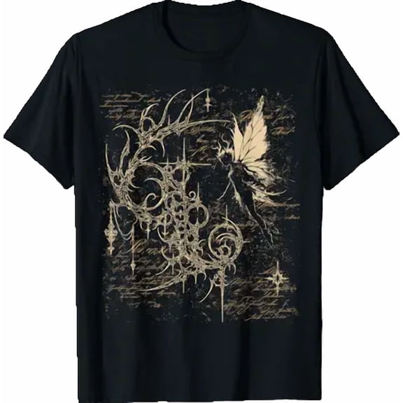 Y2K Grunge Alt Goth Fairy Sigilism Vintage Graphic T-Shirt, Unisex T-Shirt
