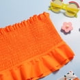 thumbnail image 5 of Girl's Floral Bikini Set Crop Top Flounce Two Piece Swimsuits Swimwear Kids Bathing Suits, 5 of 8