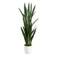 thumbnail image 2 of Nearly Natural Sansevieria Artificial Potted Plant - 5' - Green, 2 of 7