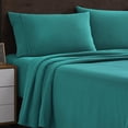 thumbnail image 1 of Sábanas de franela Sweet Home Collection, gemelas, color verde azulado, 1 of 5