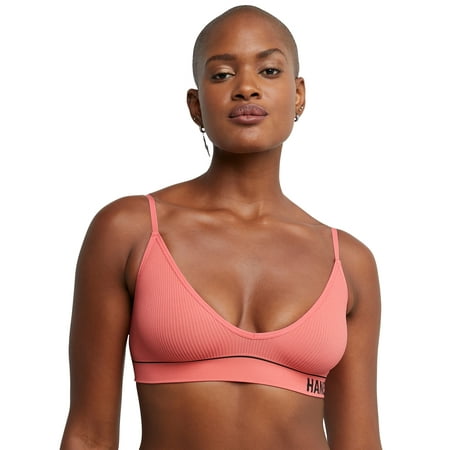 

Hanes Originals Women’s Seamless Rib Triangle Bralette ComfortFlex Fit Style MHB005
