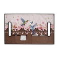 thumbnail image 2 of Whosucclay Hummingbird Cherry Blossom Pattern Golf Cart Seat Blanket, Breathable Foldable for Most 2 Seats Anti-Fade Towel Blanket Cover, 52.36 x 32.28 inch, 2 of 7