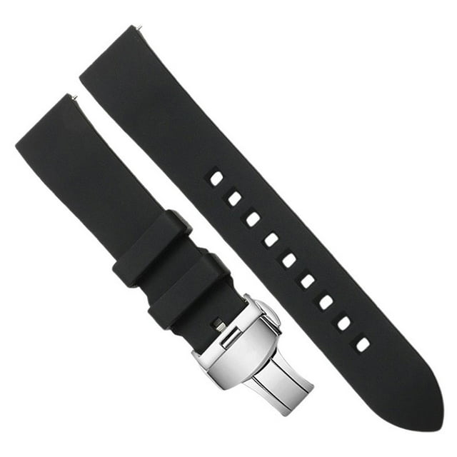 Correa de reloj de silicona Correa de reloj de pulsera Correa deportiva clásica Correa de repuesto fácil 21MM