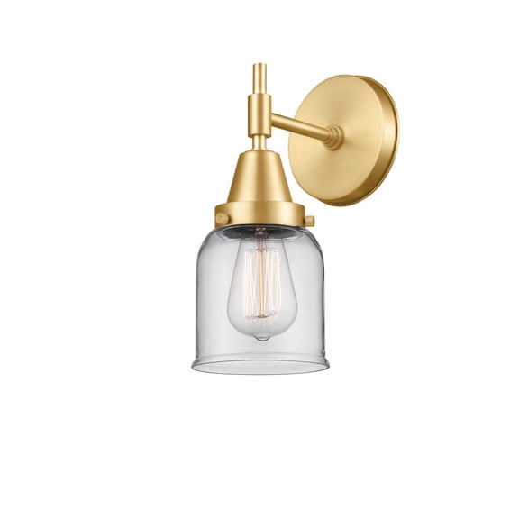 447-1W-SG-G52-Innovations Lighting-Caden - 1 Light Wall Sconce-11 Inches Tall and 5 Inches Wide-Satin Gold Finish-Clear Glass Color