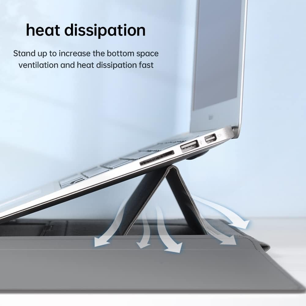 PINHEN Laptop Case with Stand Compatible with 11.6-15.6 Inch MacBook Pro/Air Protective Bag Sleeve Cover for M3 M13 Computer Protective Sleeve Stand