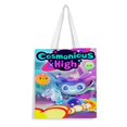 thumbnail image 1 of Cosmonious High Bolso de tela con estampado de lienzo para mujer, bolsa de compras reutilizable y estética, con cremallera interior, regalo para mujer, 35 × 40 cm., 1 of 6