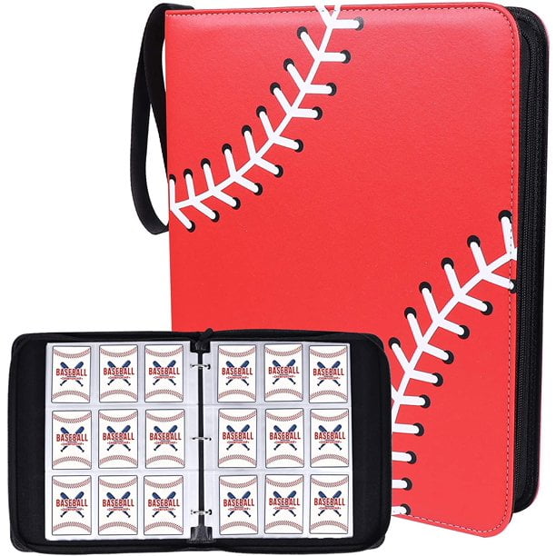 YKToyz 720 Pockets Baseball Card Binder Sleeves for Trading Cards Baseball Card Holder Protectors Fit for Trading Cards Football Cards Sport Cards Baseball Cards 
